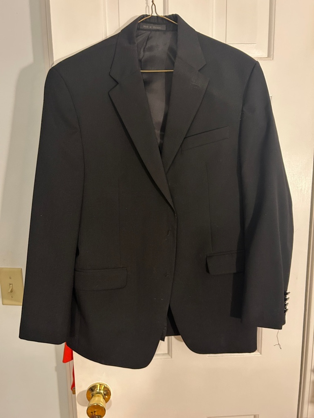 RALPH LAUREN Men’s 38S Black Classic Two-Button Blazer